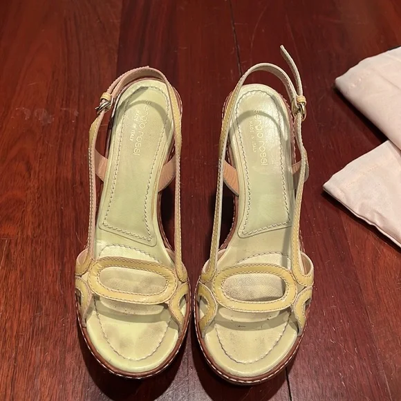 Sergio Rossi pltform sandal heals